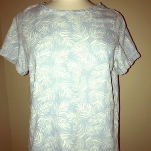 The Limited, blue feather top